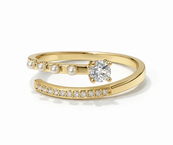 Multicolor_Pearl_Pave_Solitaire_Band_Ring_For_Women